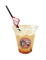 「四十七大戦」メニューの「ももてなしジュース」。