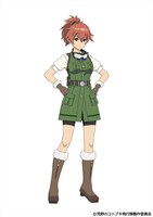 レオナ（CV：瀬戸麻沙美）の設定画。 (c)荒野のコトブキ飛行隊製作委員会