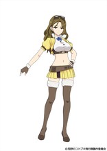 ザラ（CV：山村響）の設定画。 (c)荒野のコトブキ飛行隊製作委員会