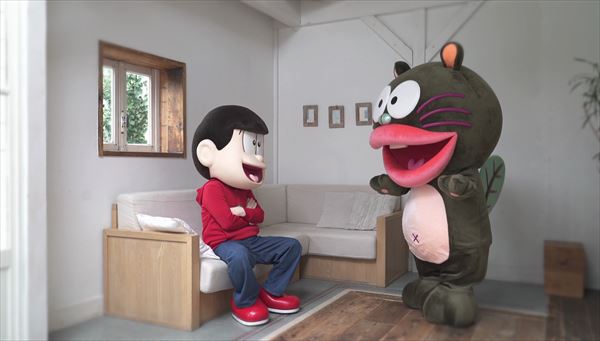 「赤塚不二夫 生誕日記念『おそ松さん』×『深夜！天才バカボン』コラボムービー」より。