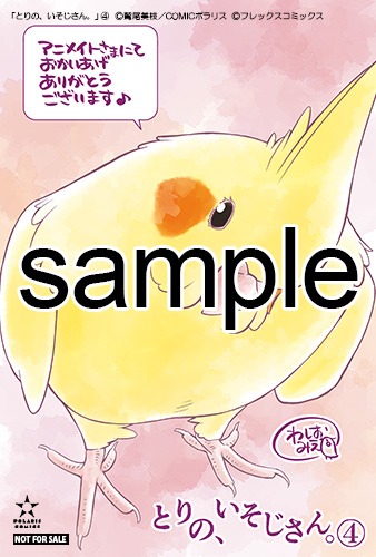 アニメイトにて配布される購入特典のサンプル。