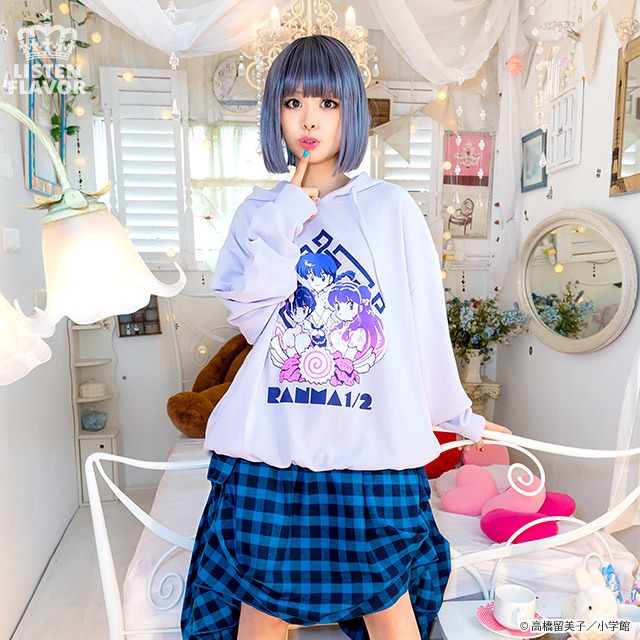 「らんまヒロインズパーカー」着用イメージ。