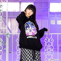 「らんまヒロインズパーカー」着用イメージ。