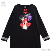 「らんまとPちゃんチャイナロンT［BLACK］」