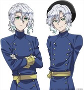 劇場版オリジナルキャラクターの双子王子。左からイヴァン・アレクサンドルヴィチ、ユージン・アレクサンドルヴィチ。