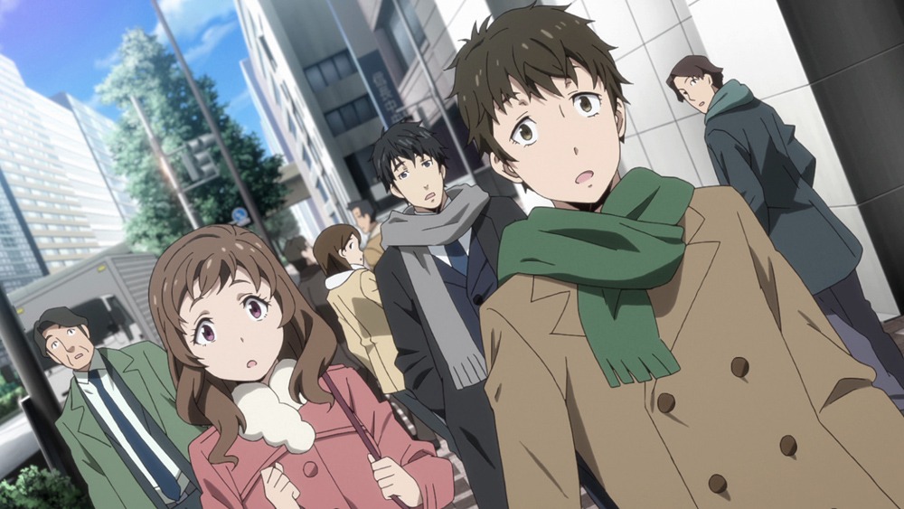 アニメ「転生したらスライムだった件」第1話の場面カット。