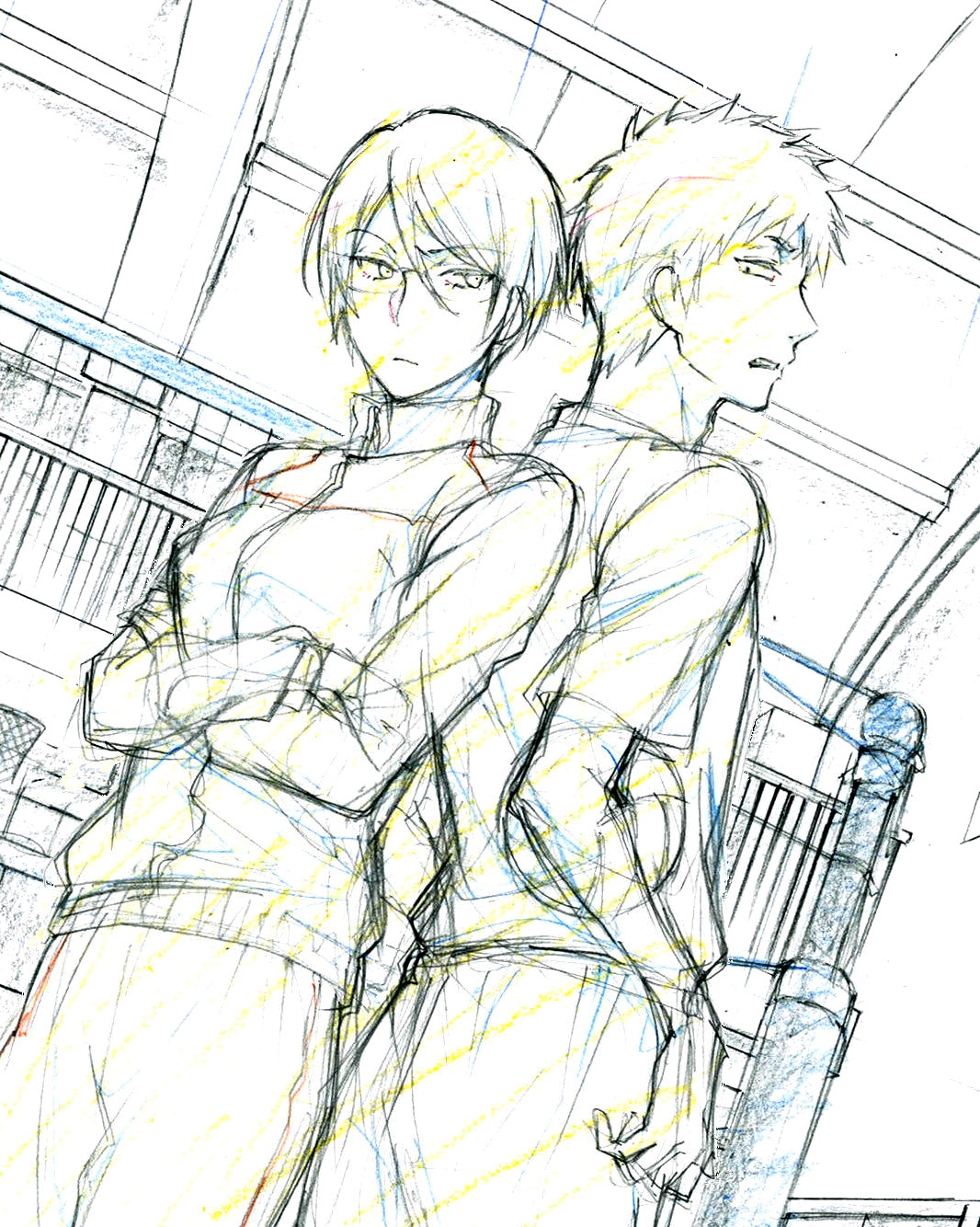新作アニメOADのラフ。