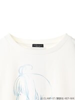 「さくらの横顔 バックリボン ビッグプルオーバー ホワイト」