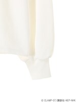 「さくらの横顔 バックリボン ビッグプルオーバー ホワイト」