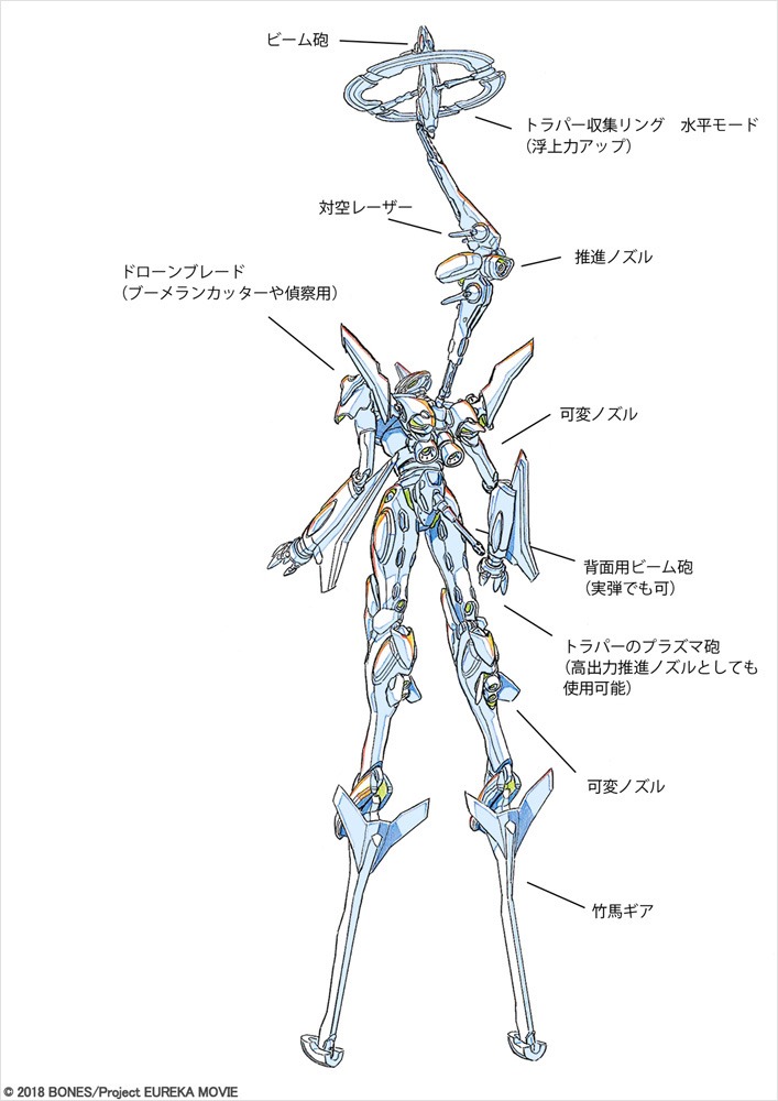ニルヴァーシュXの設定画。