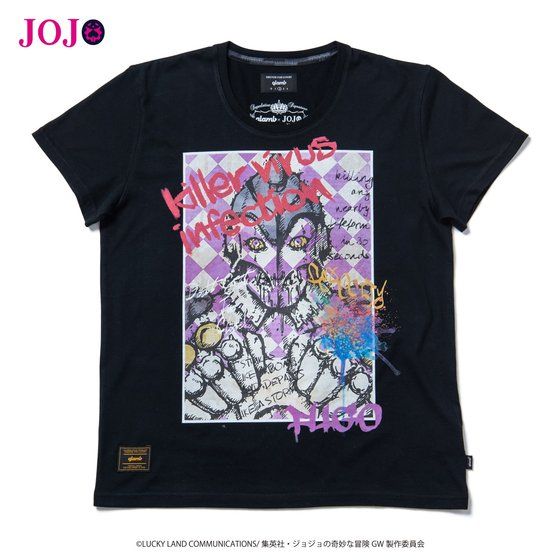 「ジョジョの奇妙な冒険 黄金の風 × glamb コラボレーションTシャツ」
