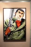 「連載50周年記念特別展『さいとう・たかを ゴルゴ13』用件を聞こうか……」の様子。