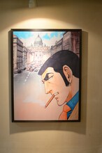 「連載50周年記念特別展『さいとう・たかを ゴルゴ13』用件を聞こうか……」の様子。