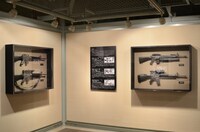 さいとう・たかおプロダクションの“武器庫”を再現したコーナー。