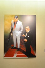 「連載50周年記念特別展『さいとう・たかを ゴルゴ13』用件を聞こうか……」の様子。