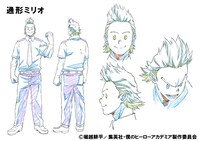 通形ミリオの設定画。