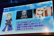 「荒野のコトブキ飛行隊」アニメ＆ゲームプロジェクト発表会のスライド。