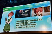 「荒野のコトブキ飛行隊」アニメ＆ゲームプロジェクト発表会のスライド。