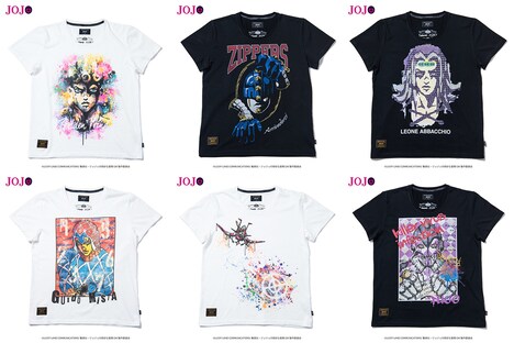「ジョジョの奇妙な冒険 黄金の風 × glamb コラボレーションTシャツ」(c)LUCKY LAND COMMUNICATIONS/集英社・ジョジョの奇妙な冒険GW製作委員会