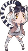 コラボを記念して披露された、新たなワオキツネザルのフレンズ。