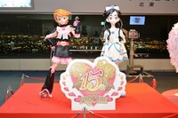 「プリキュア15周年記念展示in横浜ランドマークタワー」の様子。