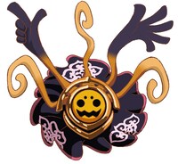 キュアブラックに変身したミデンの設定画。