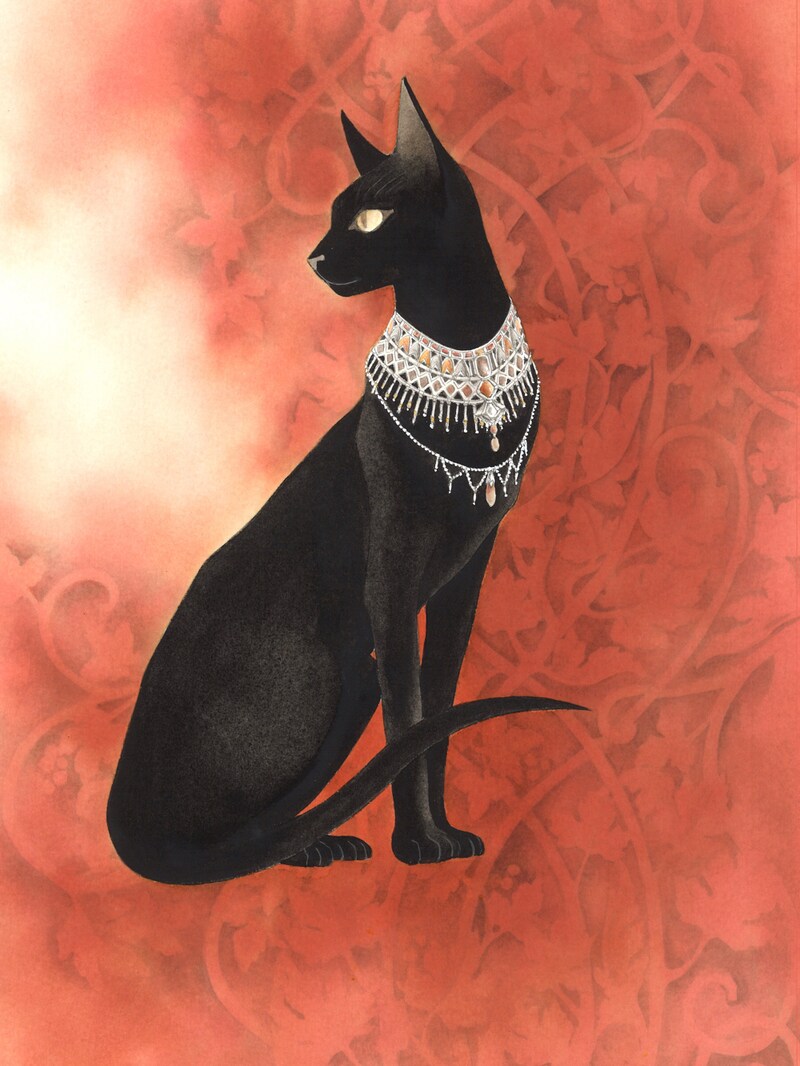 波津彬子のイラスト。