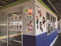 春日部駅の装飾イメージ。