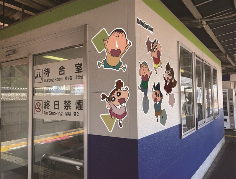 春日部駅の装飾イメージ。
