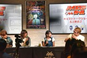 TVアニメ「ハイスコアガール」トークショーの様子。