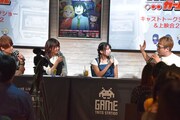 TVアニメ「ハイスコアガール」トークショーの様子。