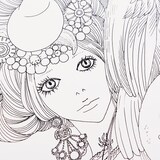 美麗な線画を塗って楽しむ 安野モヨコのぬり絵 豪華仕様で限定販売 コミックナタリー