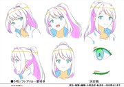 フレアリカ（CV：小松未可子）のキャラクター設定画。