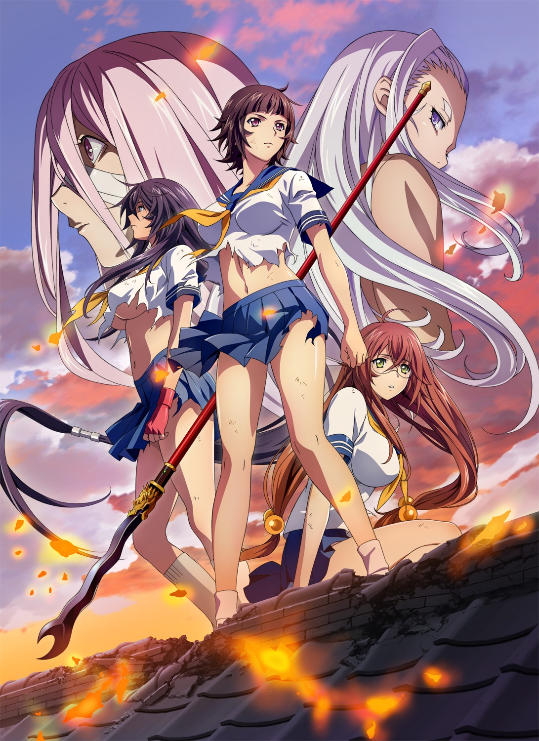 アニメ「一騎当千 Western Wolves」ビジュアル