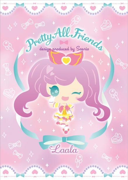 「プリティーオールフレンズ」とサンリオのコラボイラスト・らぁら。 (c)プリティーオールフレンズ2018