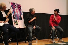 左からMCの森直人、奥浩哉、吉田恵輔監督。