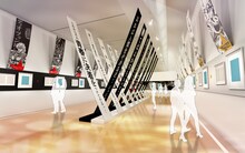 「荒木飛呂彦原画展 JOJO 冒険の波紋」大阪会場イメージ。