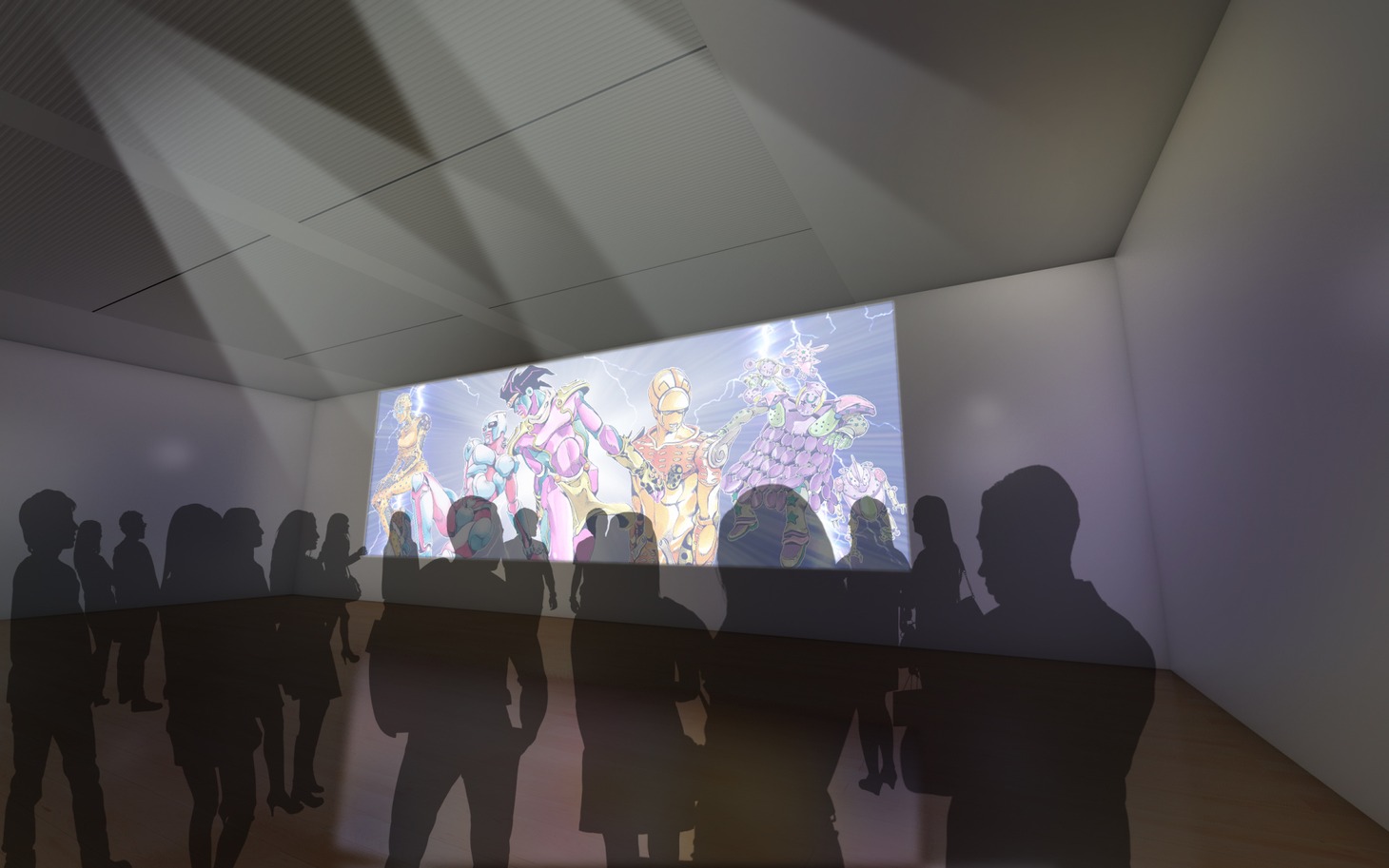 「荒木飛呂彦原画展 JOJO 冒険の波紋」大阪会場イメージ。
