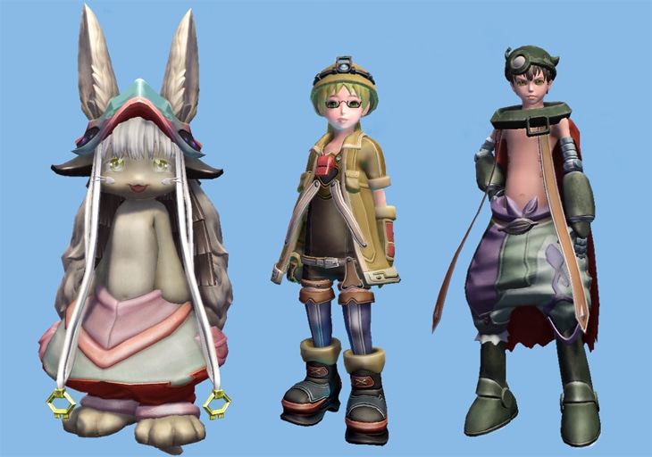 「メイドインアビス」をイメージした完全新規開発の衣装。