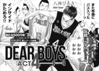 「DEAR BOYS ACT4」扉ページ