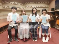 左から槙聖司役の市川太一、小糸侑役の高田憂希、七海燈子役の寿美菜子、佐伯沙弥香役の茅野愛衣。