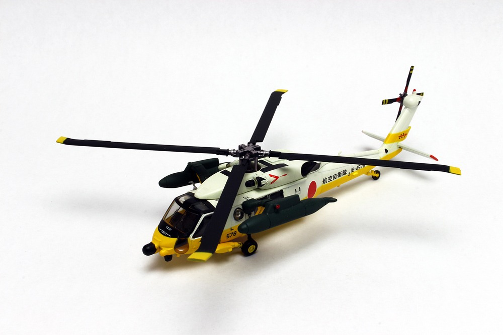 バンダイビジュアル購入特典の「1/144 救難ヘリUH-60J ダイキャストモデル」。