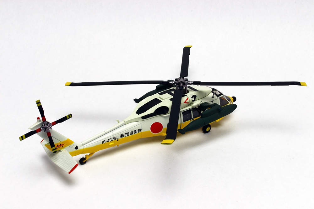 バンダイビジュアル購入特典の「1/144 救難ヘリUH-60J ダイキャストモデル」。
