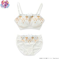 「ムーンキャッスル柄 おやすみ用ブラ&ショーツセット」