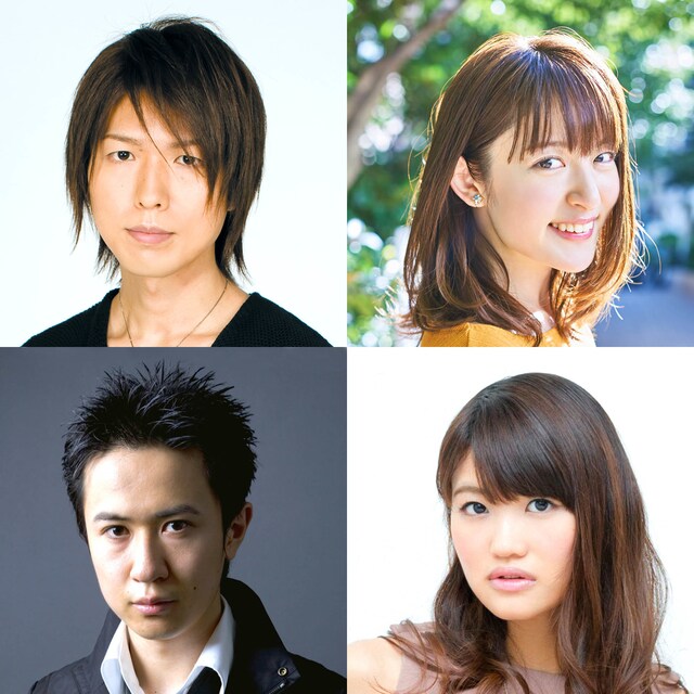 左上から右回りに神谷浩史、小松未可子、早見沙織、杉田智和。