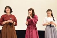 左から生天目仁美、中島愛、嶋村侑。