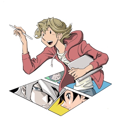 「THE COMIQ」のカラーカット。(c)高橋和希 スタジオ・ダイス/集英社