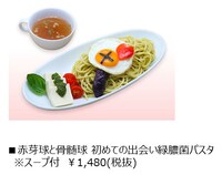 「赤芽球と骨髄球初めての出会い緑膿菌パスタ※スープ付」