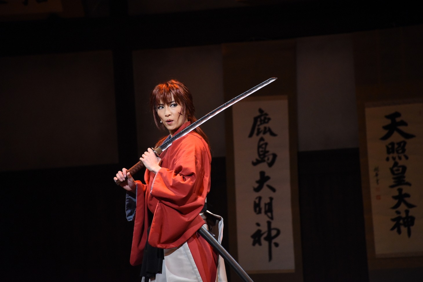 早霧せいな演じる緋村剣心。