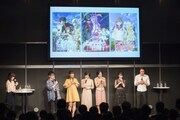 「とある魔術の禁書目録III」ステージの様子。左2番目から阿部敦、井口裕香、佐藤利奈、新井里美、日高里菜、三木一馬。